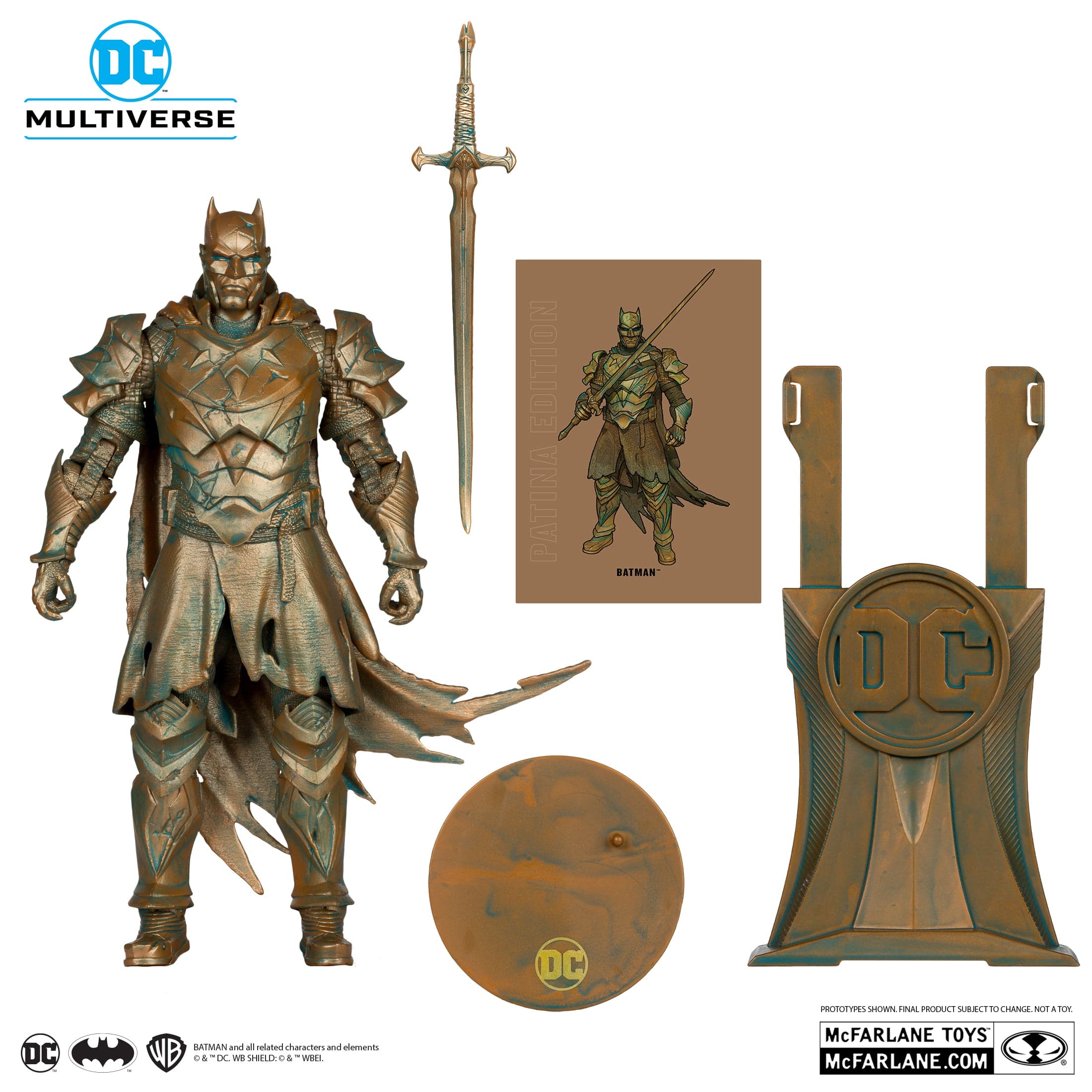 McFarlane Toys DC Multiverse Batman Figure Dark Knights of Steel Patina Edition - Image 3