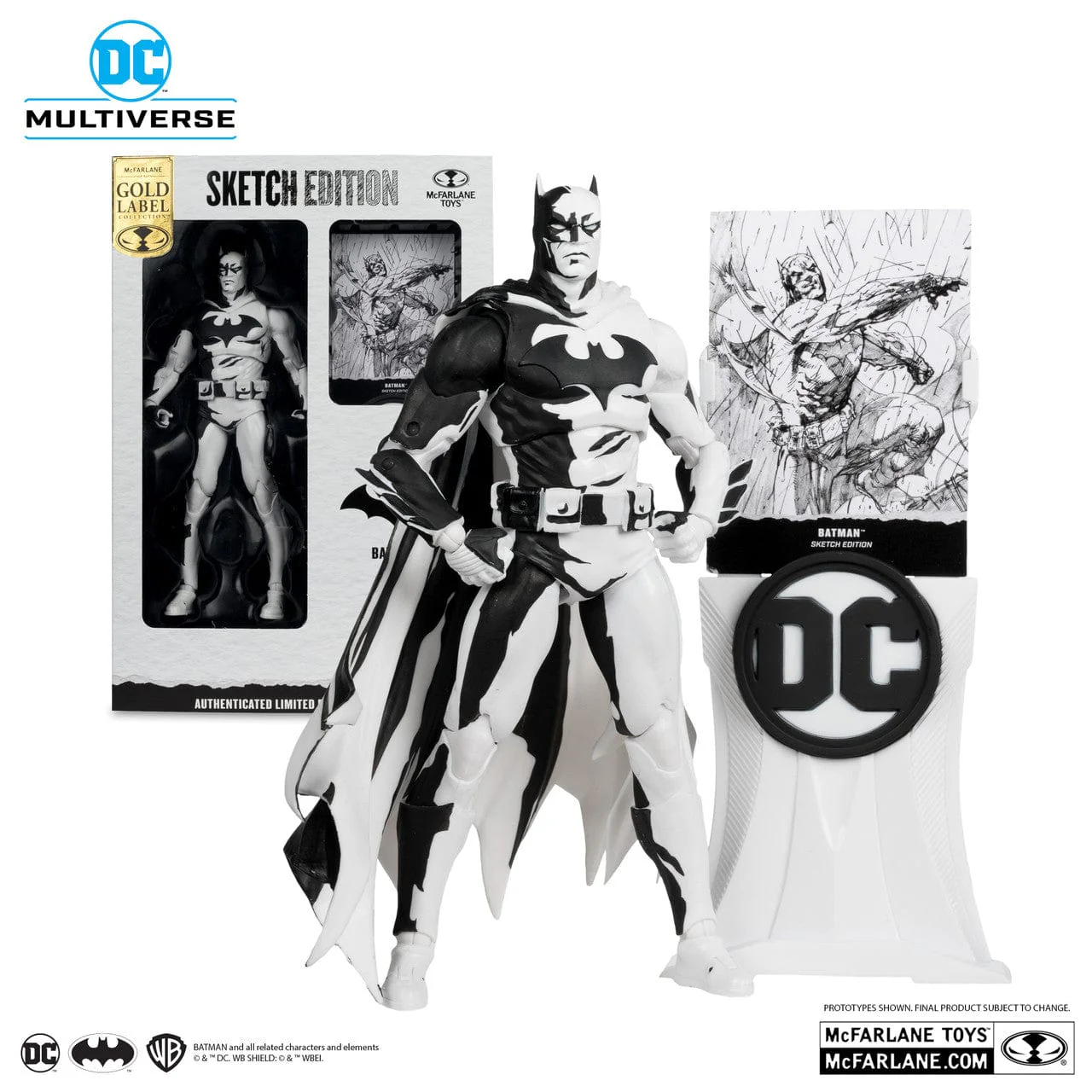 McFarlane Toys DC Multiverse Batman Hush Sketch Edition Figure - Image 3