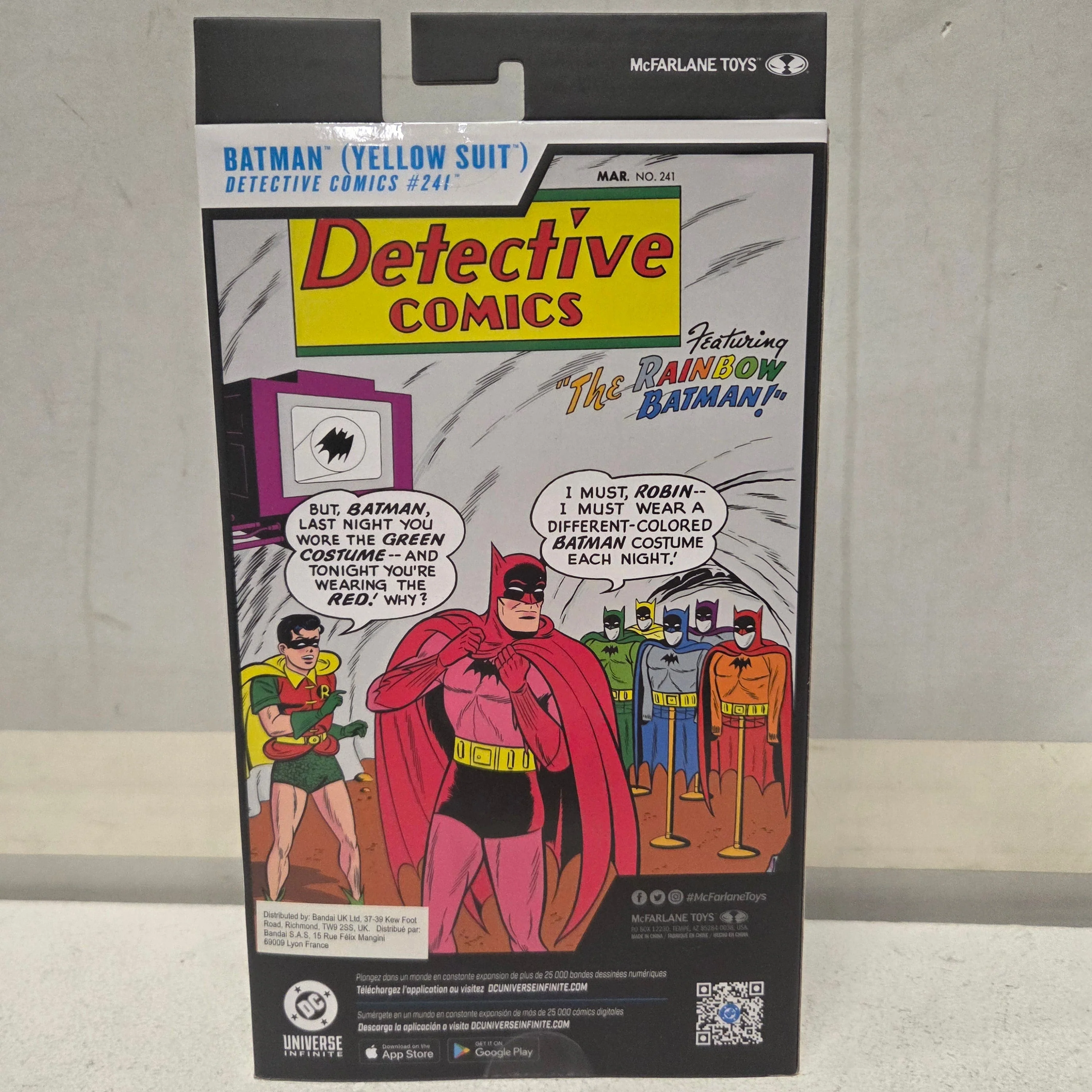 McFarlane Toys DC Multiverse Batman Yellow Suit Figure Detective Comics #241 - Image 2