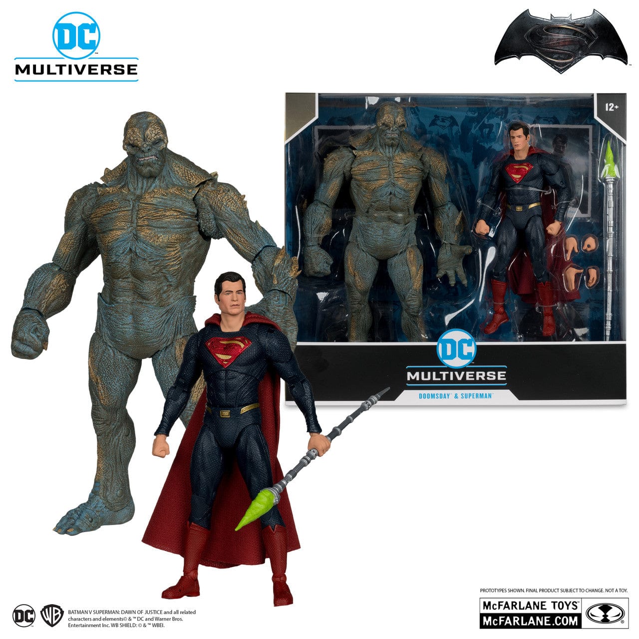 McFarlane Toys DC Multiverse Doomsday VS Superman Figure Batman VS Superman Dawn Of Justice Movie