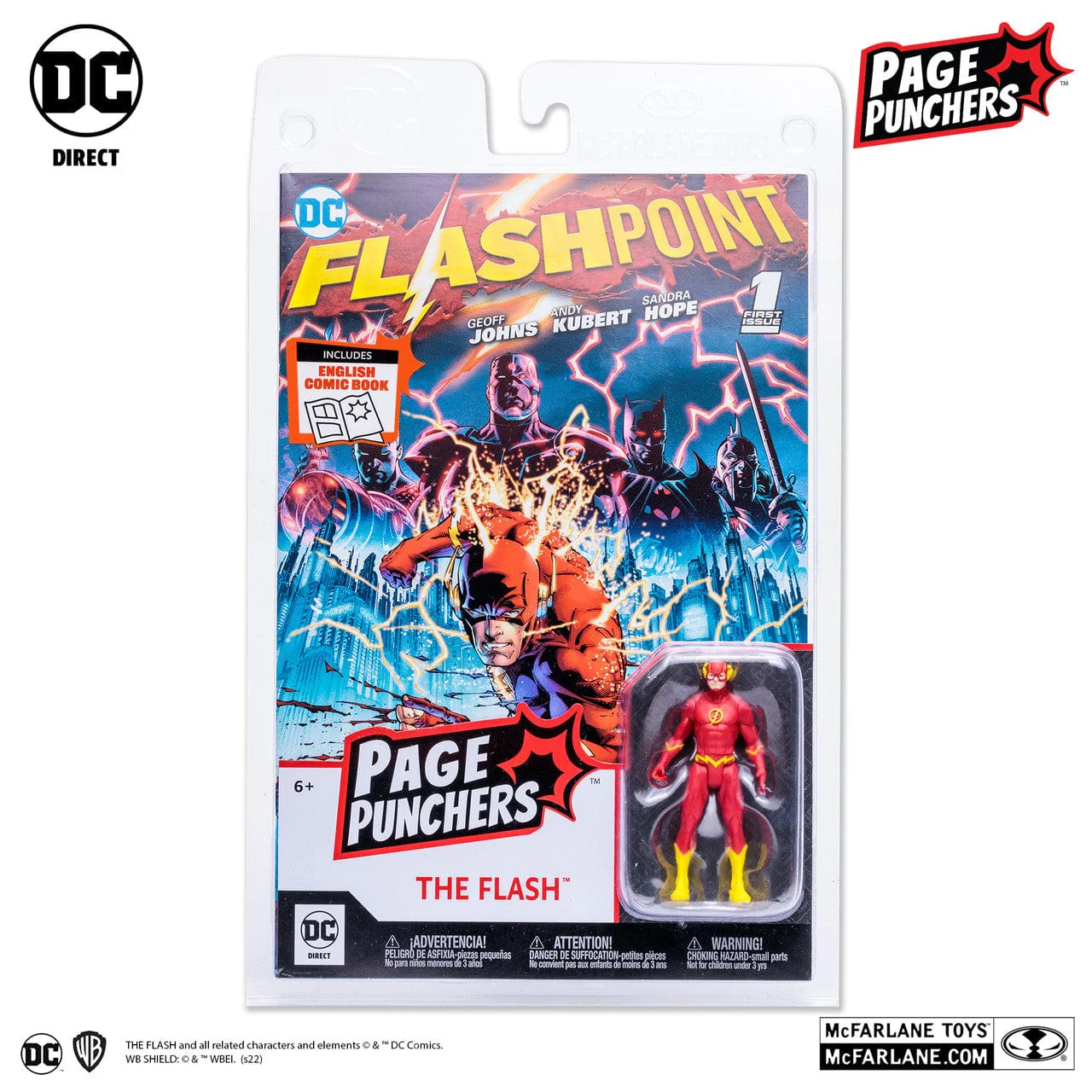 McFarlane Toys DC Page Punchers 3" The Flash With Comic Figure SDCC Version - Image 2
