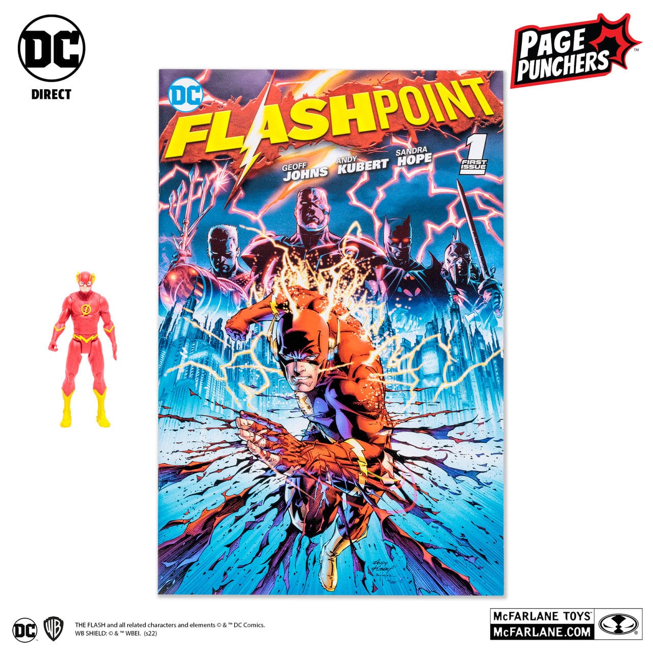 McFarlane Toys DC Page Punchers 3" The Flash With Comic Figure SDCC Version - Image 3