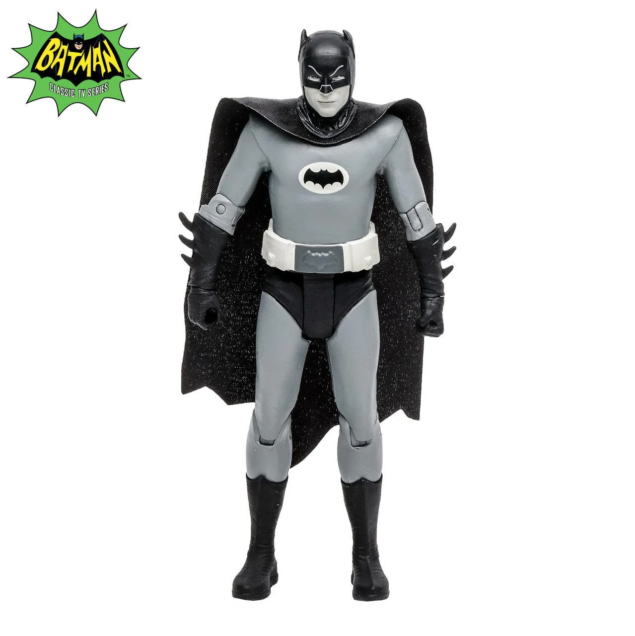 McFarlane Toys DC Retro Black & White Batman Figure Classic TV Series - Image 2