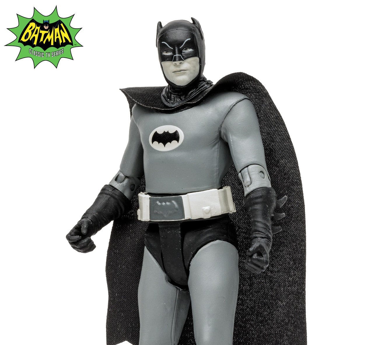 McFarlane Toys DC Retro Black & White Batman Figure Classic TV Series - Image 3