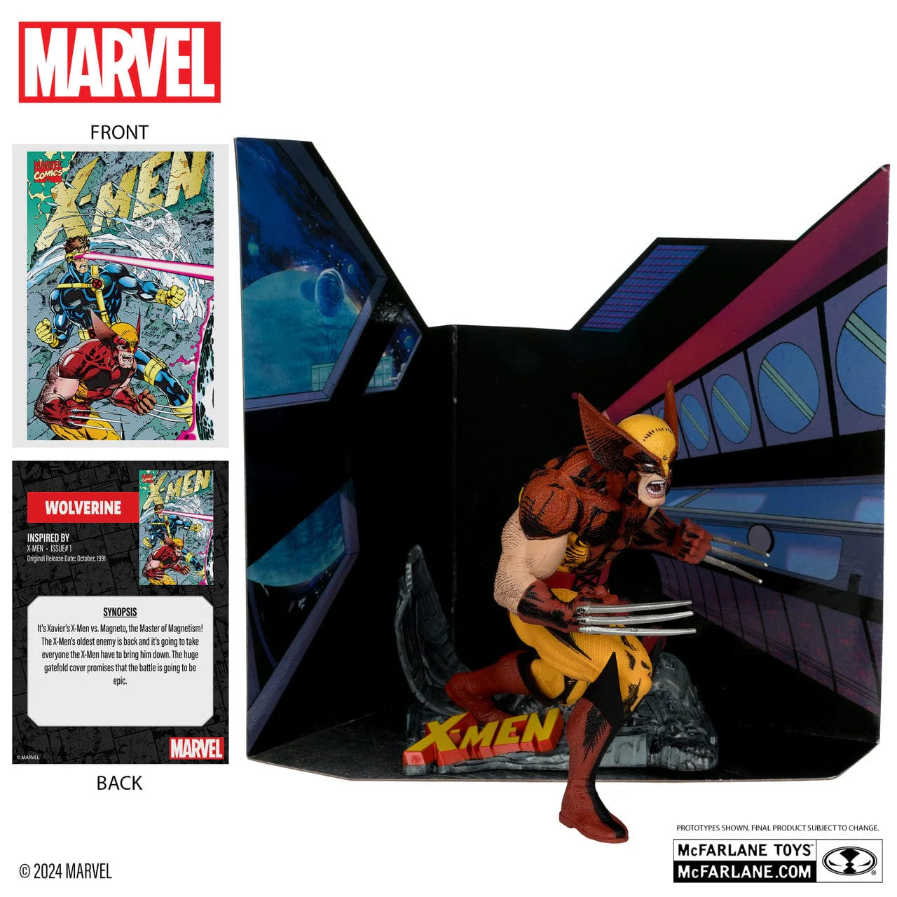 McFarlane Toys Marvel Wolverine X-Men 1:10th Scale Figure #1 - Image 3