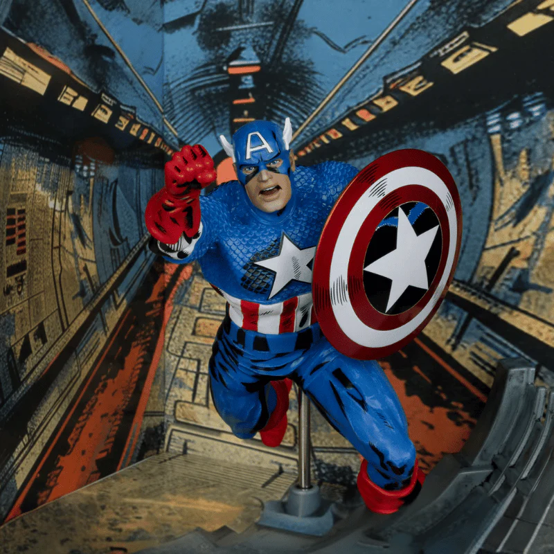 McFarlane Toys Marvel Captain America 1:10th Scale Figure Captain America #100 - Image 2