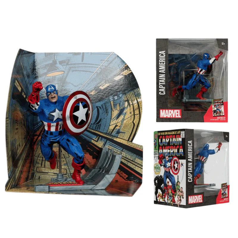 McFarlane Toys Marvel Captain America 1:10th Scale Figure Captain America #100 - Image 3