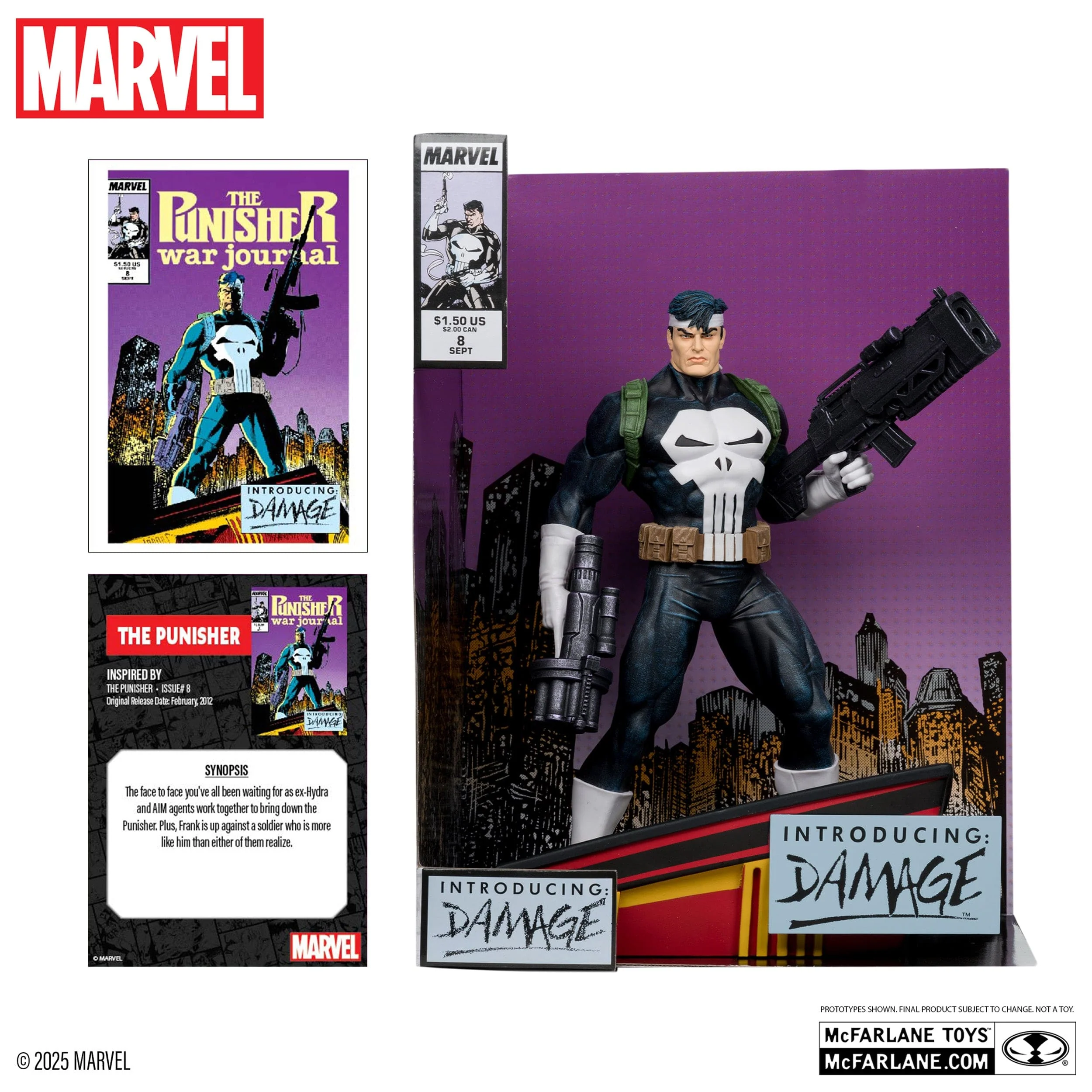 McFarlane Toys Marvel The Punisher 1:6th Scale Figure The Punisher War Journal #8 - Image 2