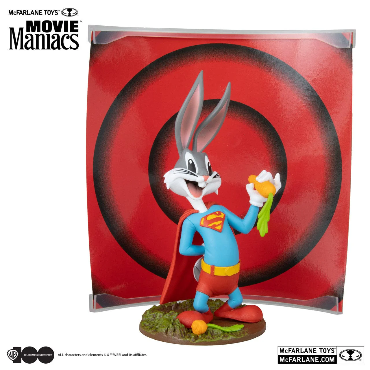 McFarlane Toys Movie Maniacs Bugs Bunny As Superman Figure - Image 3