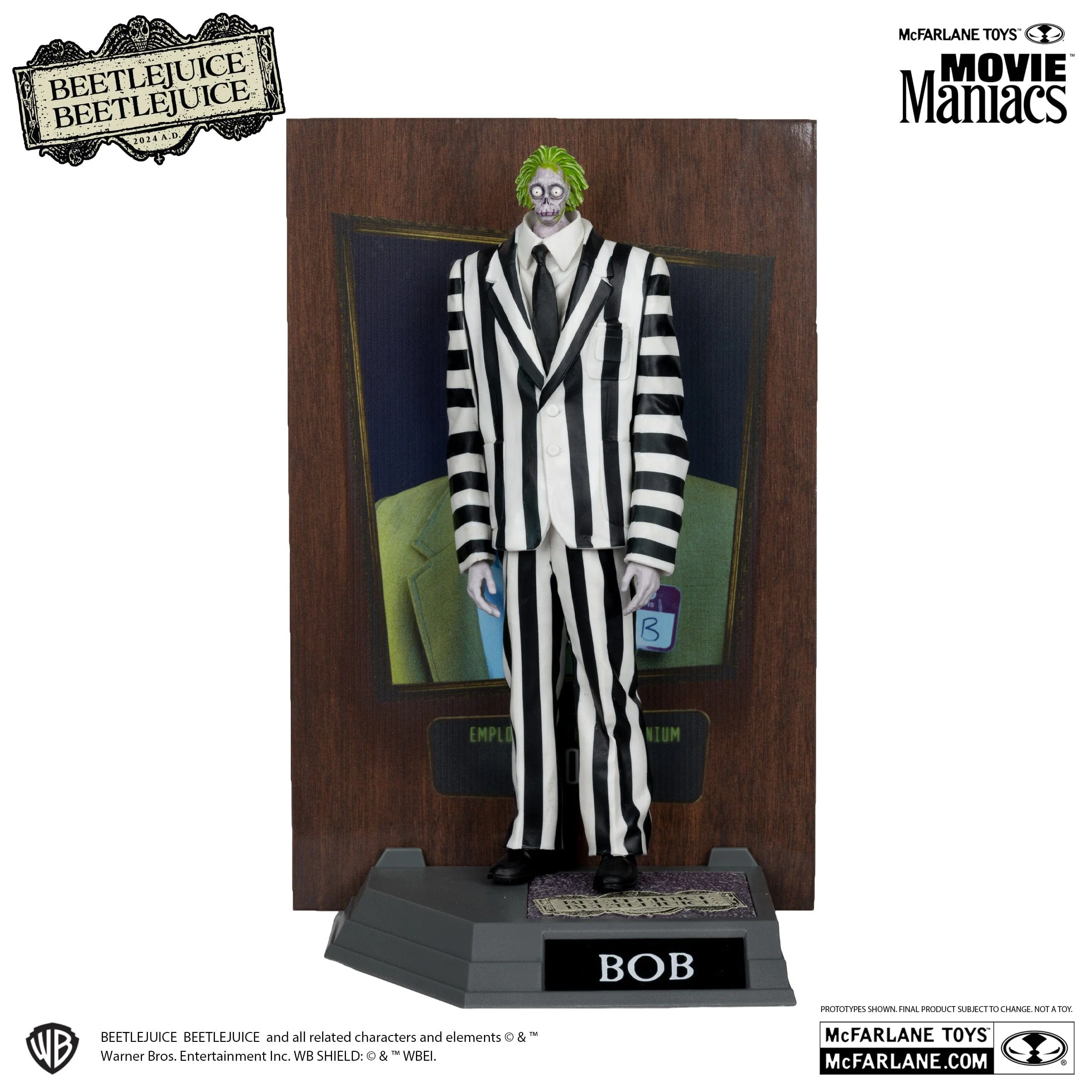 McFarlane Toys Movie Maniacs Shrinker Bob Platinum Version Figure