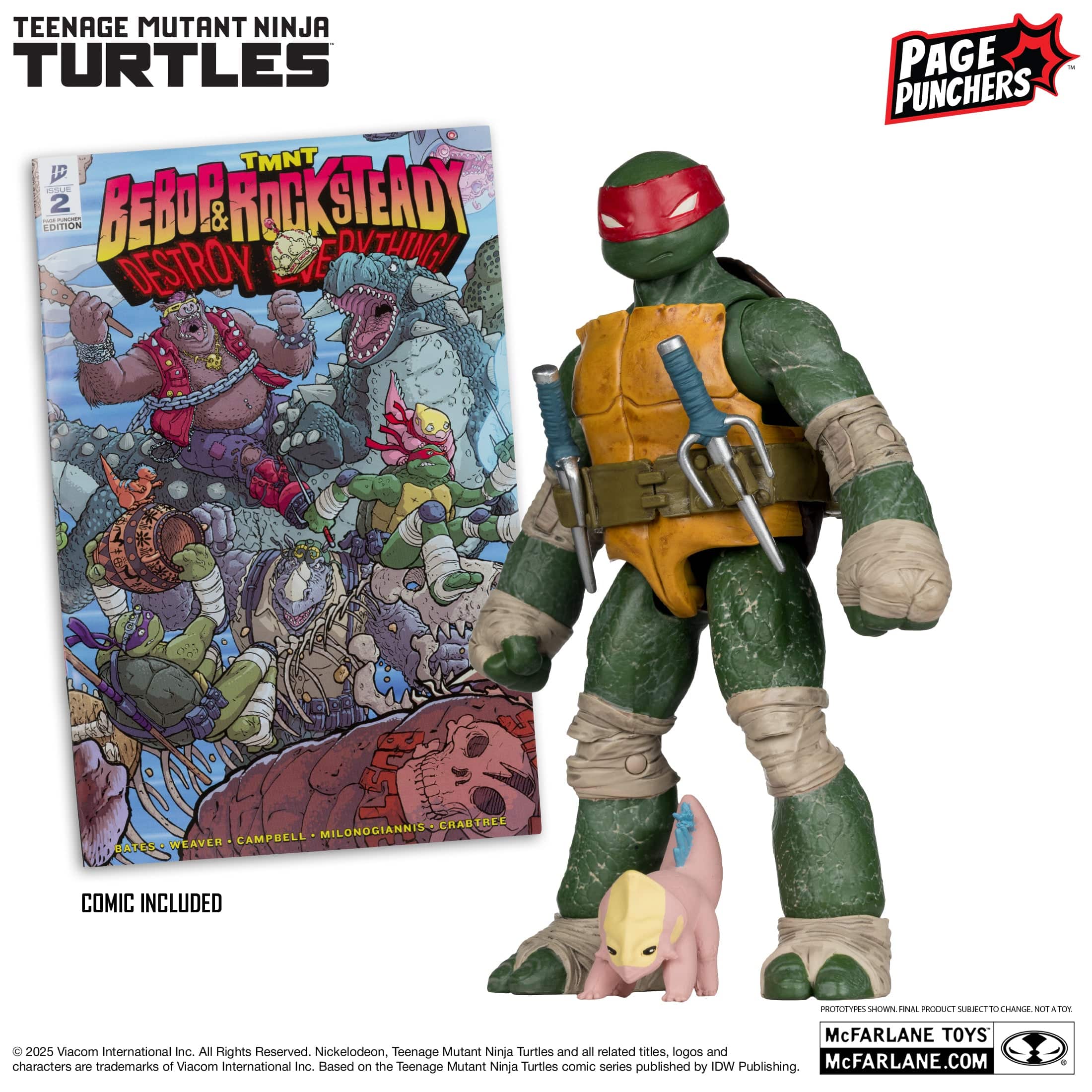 McFarlane Toys Teenage Mutant Ninja Turtles Raphael Page Punchers Action figure