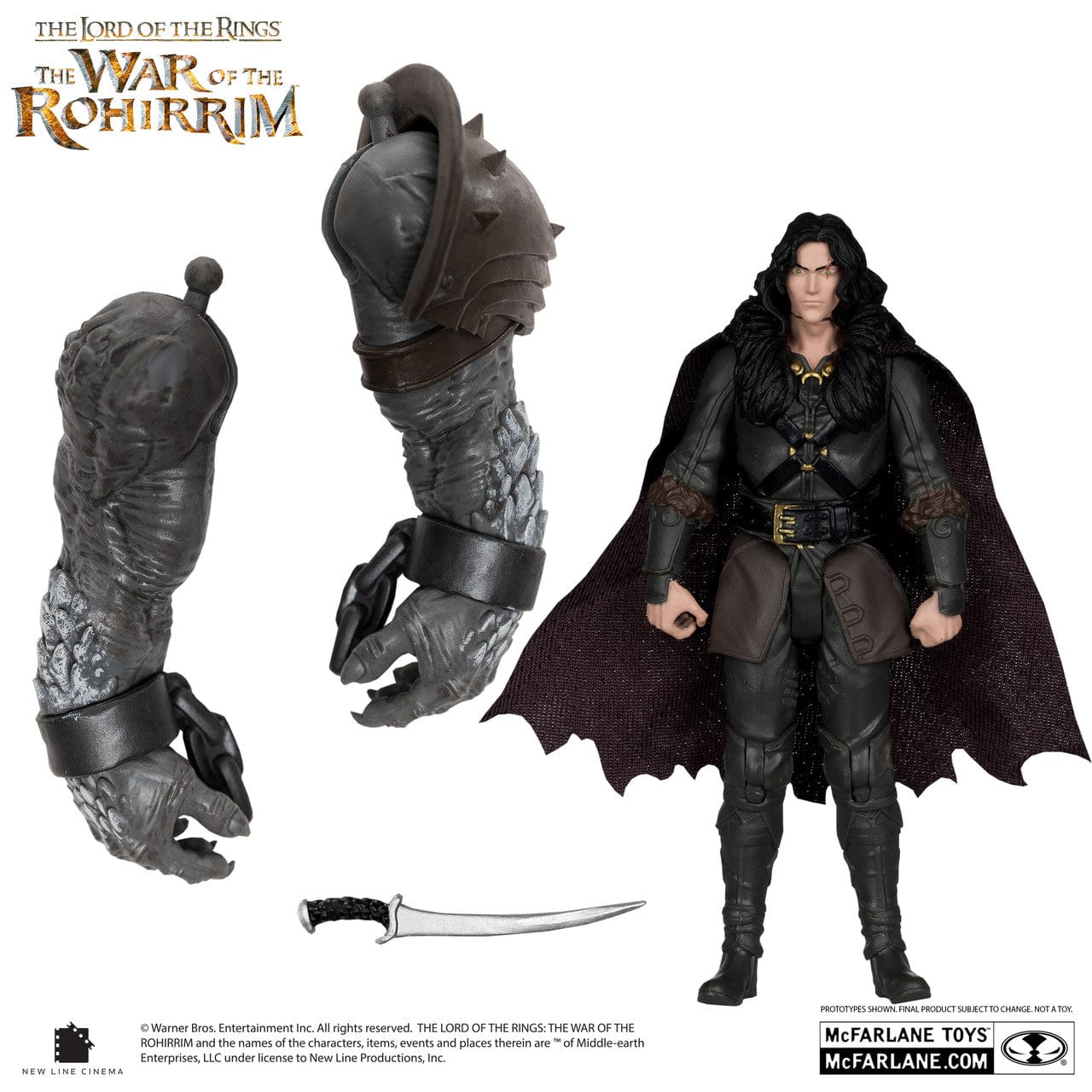 McFarlane Toys The Lord of the Rings: The War of the Rohirrim Wulf Figure - Image 3