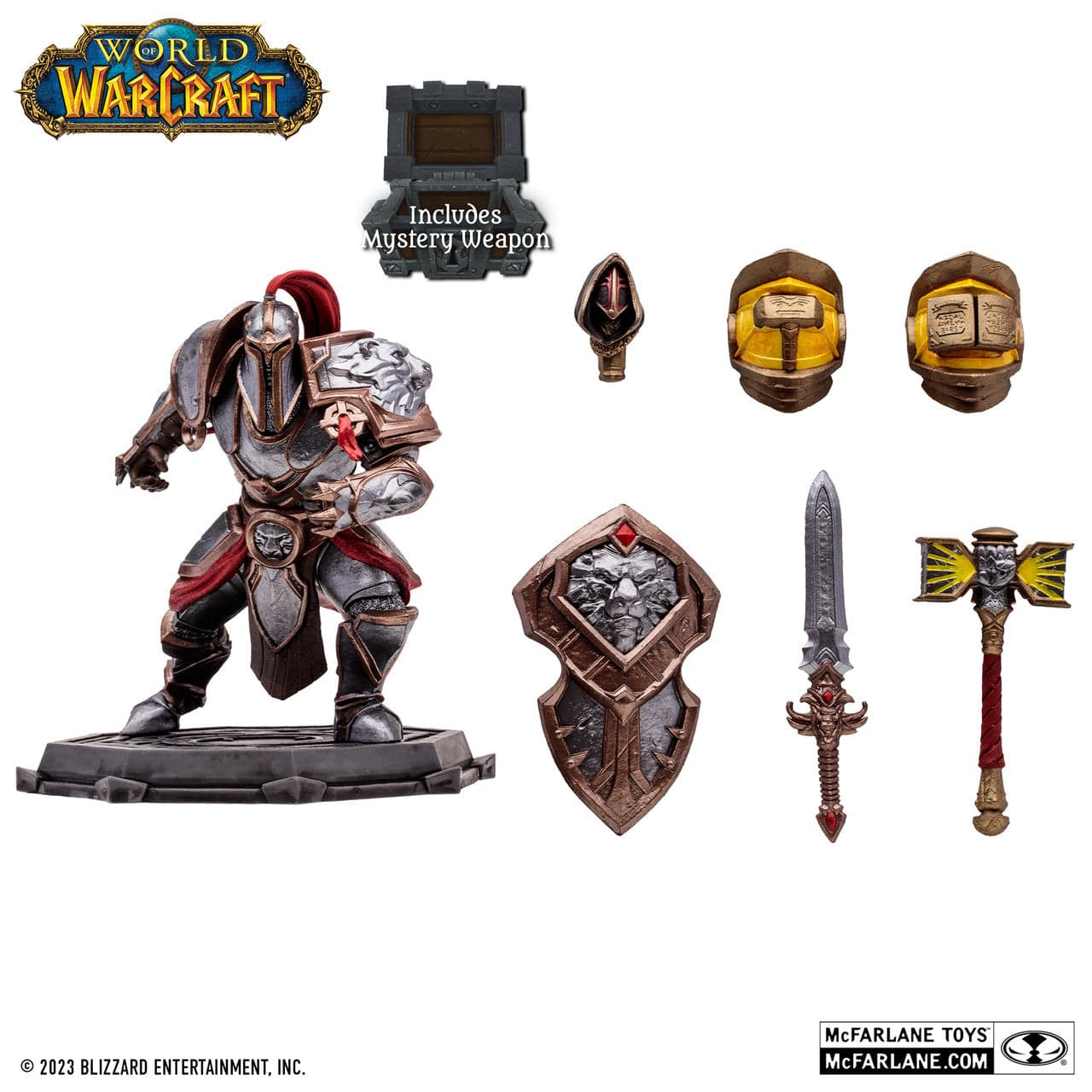 McFarlane Toys World Of Warcraft Human Paladin / Warrior Rare Figure - Image 3