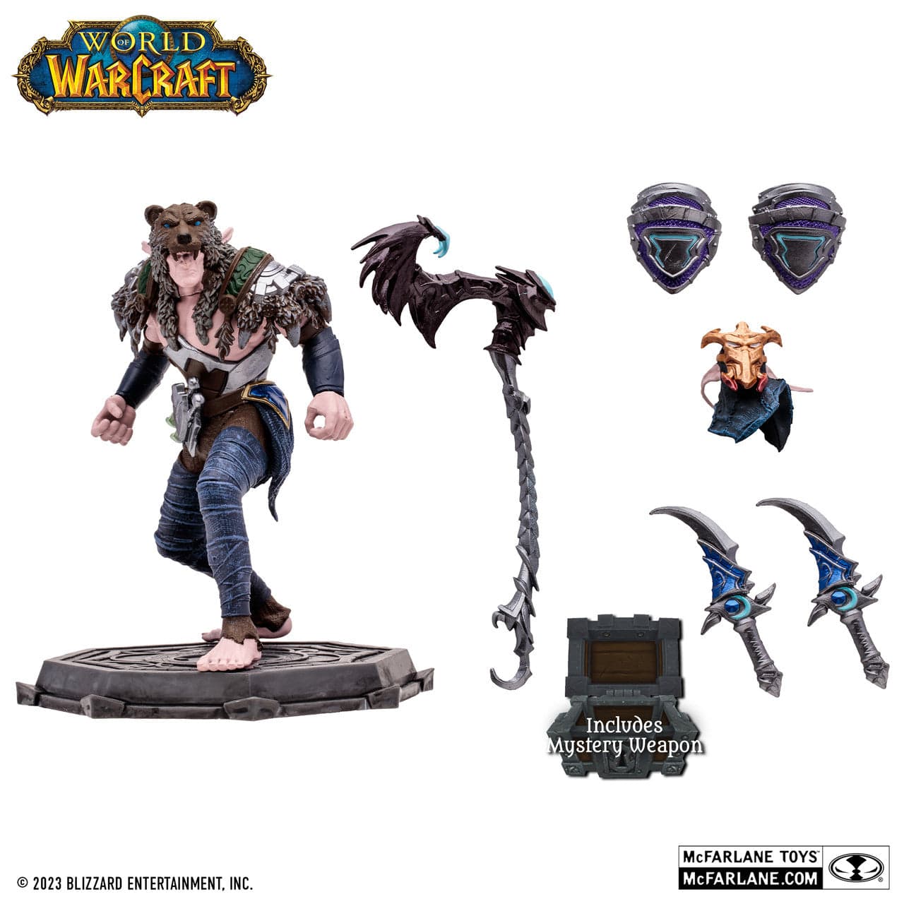 McFarlane Toys World Of Warcraft Night Elf Druid/Rogue Rare Version Figure - Image 3