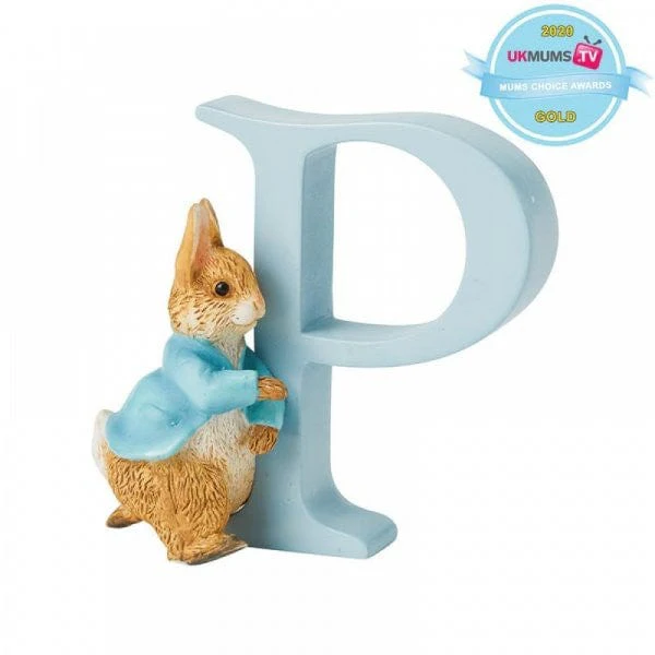 "P" Running Peter Rabbit Beatrix Potter Alphabet Letter