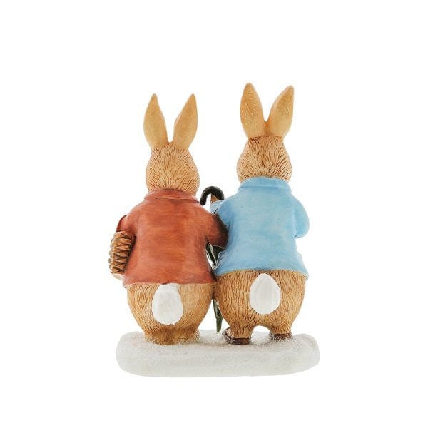 Peter Rabbit & Flopsy in Winter Figurine - Image 3