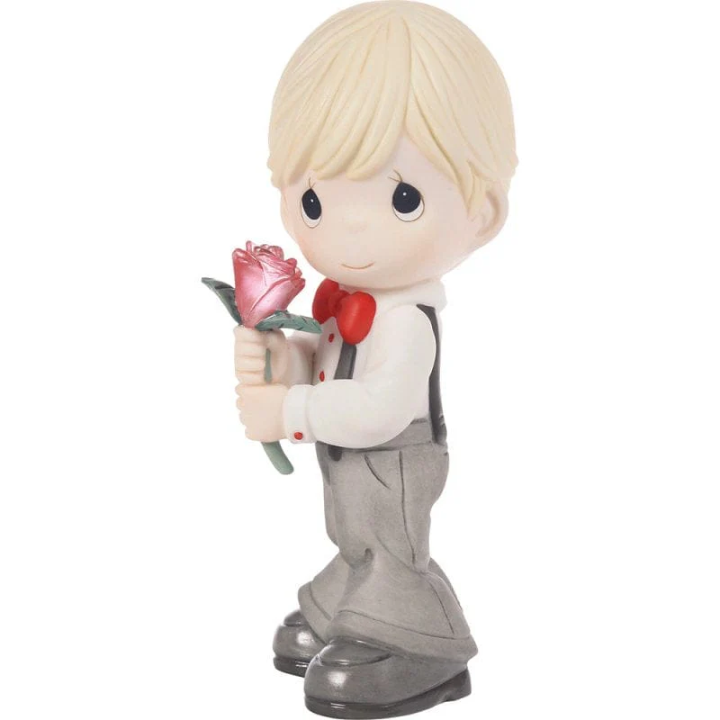 Precious Moments Boy Holding Rose figurine - Image 2