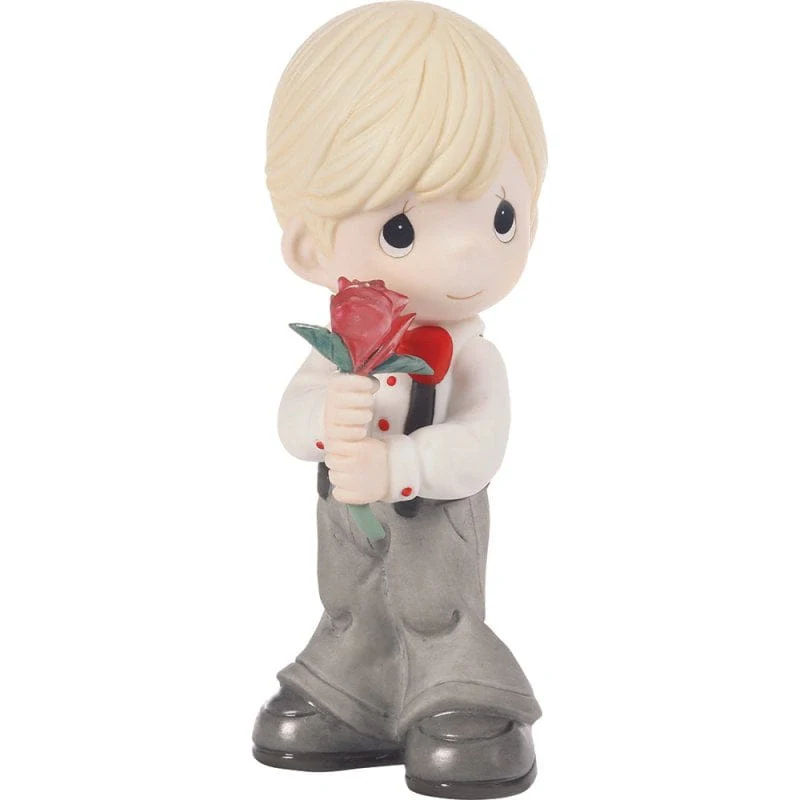 Precious Moments Boy Holding Rose figurine - Image 3