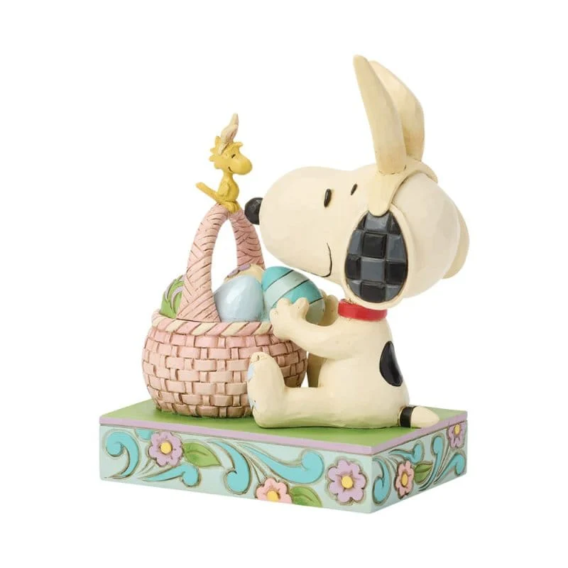 Snoopy Basket Eggs Figurine Peanuts by Jim Shore - Image 3