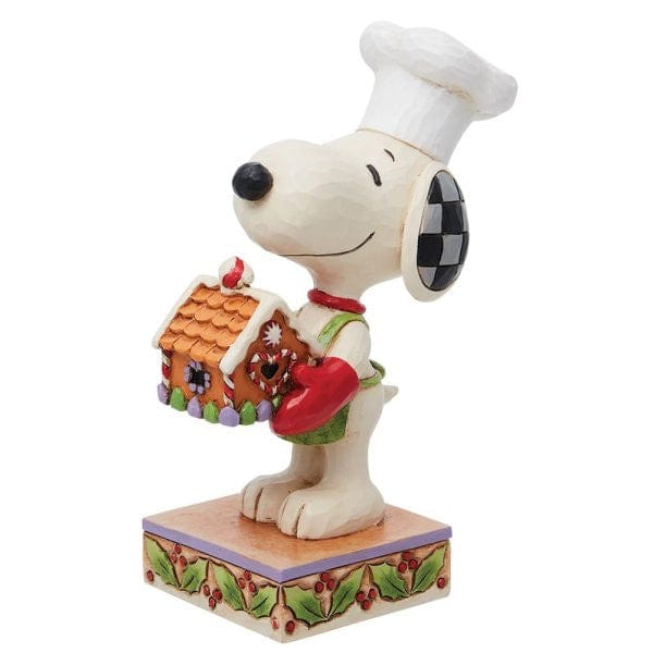 Snoopy Holding Gingerbread House Christmas Figurine By Jim Shore 6013045 - Image 3