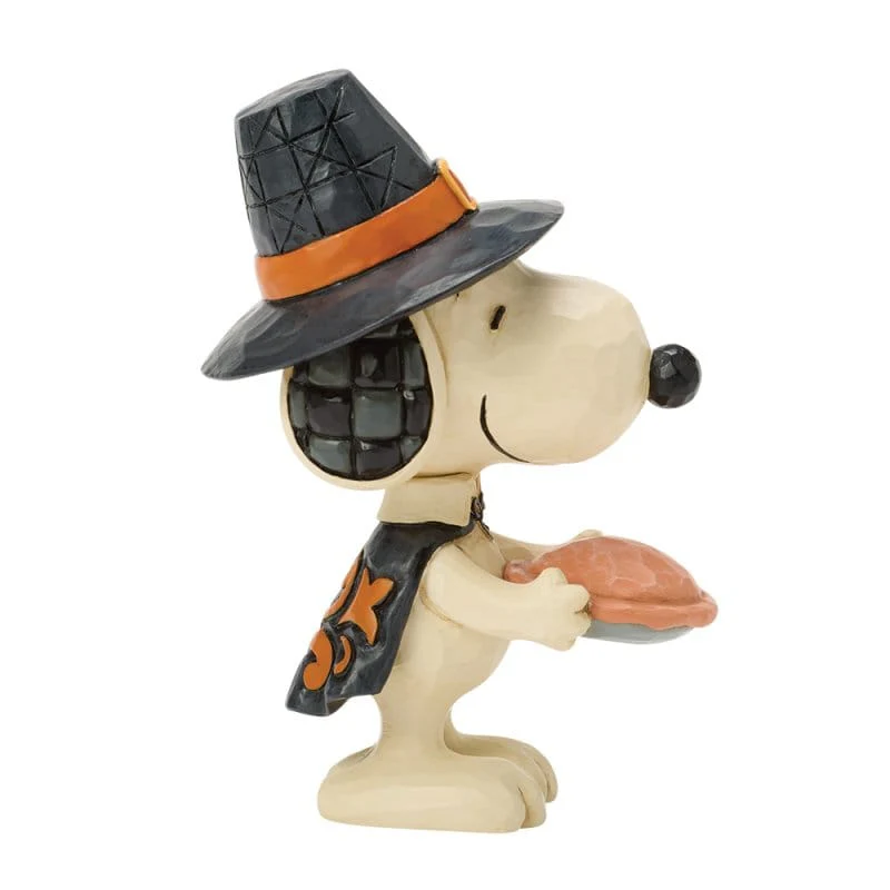 Snoopy with Pumpkin Pie Mini Figurine Peanuts by Jim Shore 6018514 - Image 4