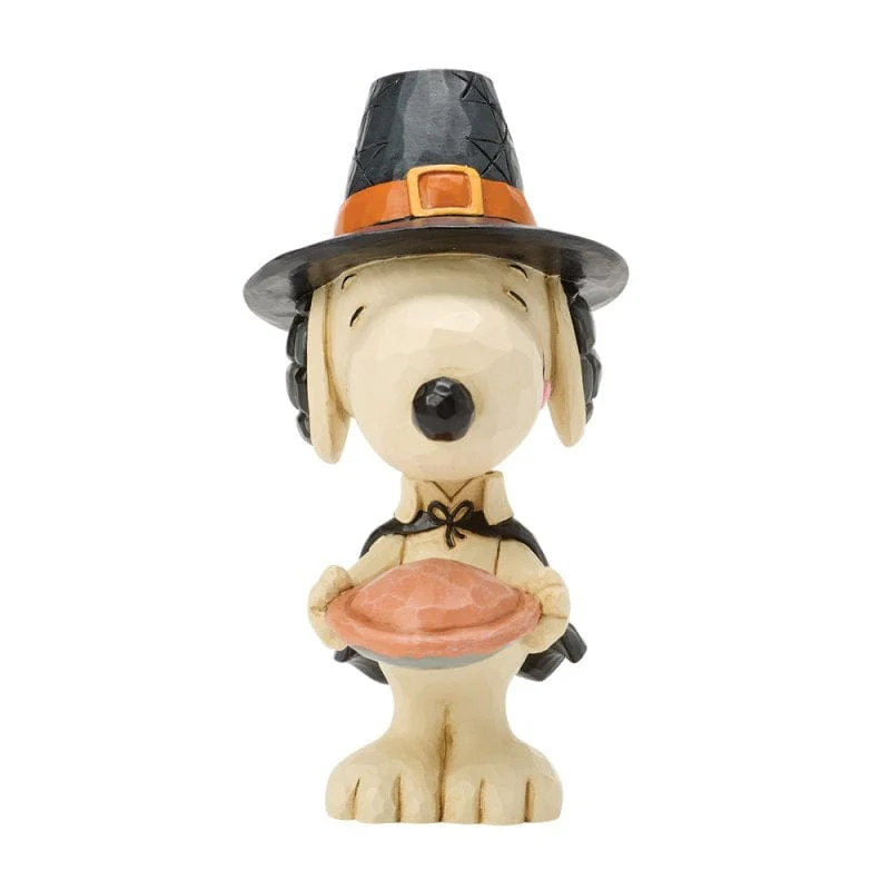 Snoopy with Pumpkin Pie Mini Figurine Peanuts by Jim Shore 6018514 - Image 5