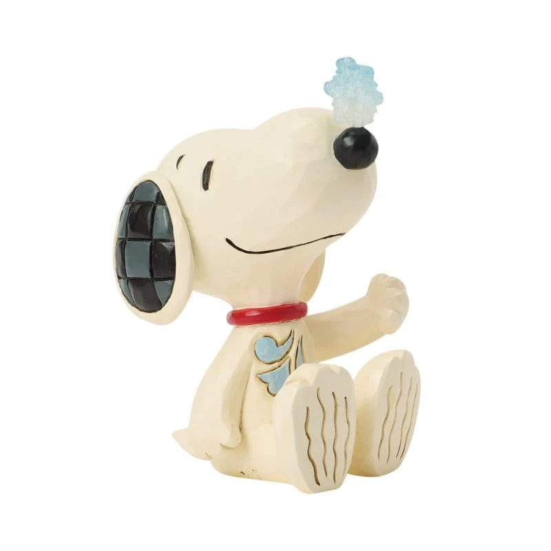 Snoopy with Snowflake on Nose Mini Figurine Peanuts By Jim Shore 6018685