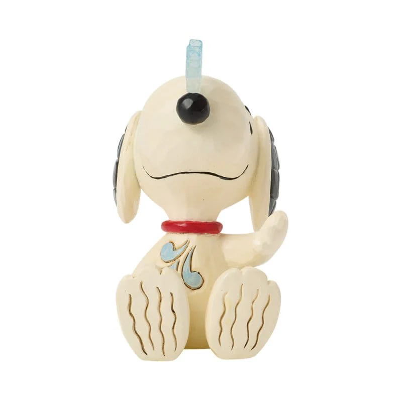 Snoopy with Snowflake on Nose Mini Figurine Peanuts By Jim Shore 6018685 - Image 2