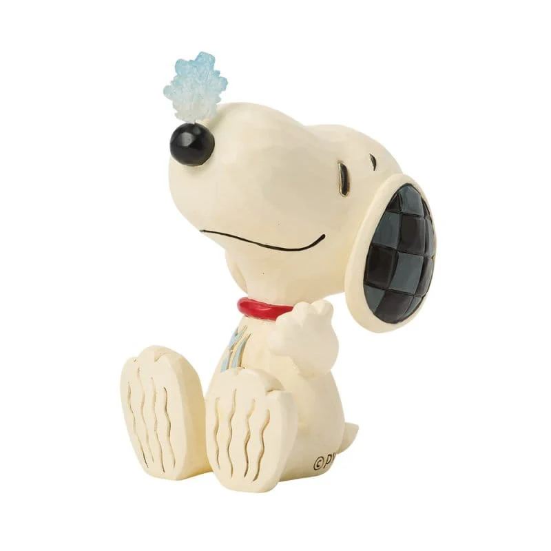 Snoopy with Snowflake on Nose Mini Figurine Peanuts By Jim Shore 6018685 - Image 3