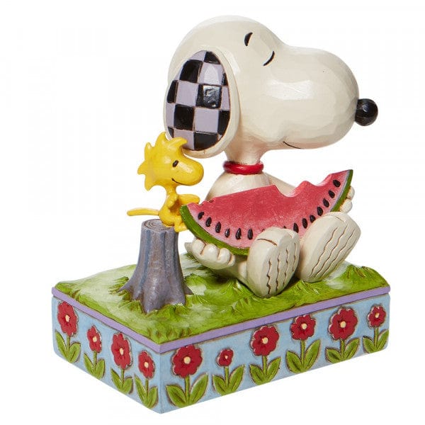 Snoopy & Woodstock Eating Watermelon Figurine By Jim Shore - Image 3
