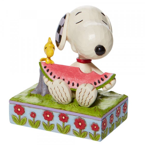 Snoopy & Woodstock Eating Watermelon Figurine By Jim Shore - Image 4