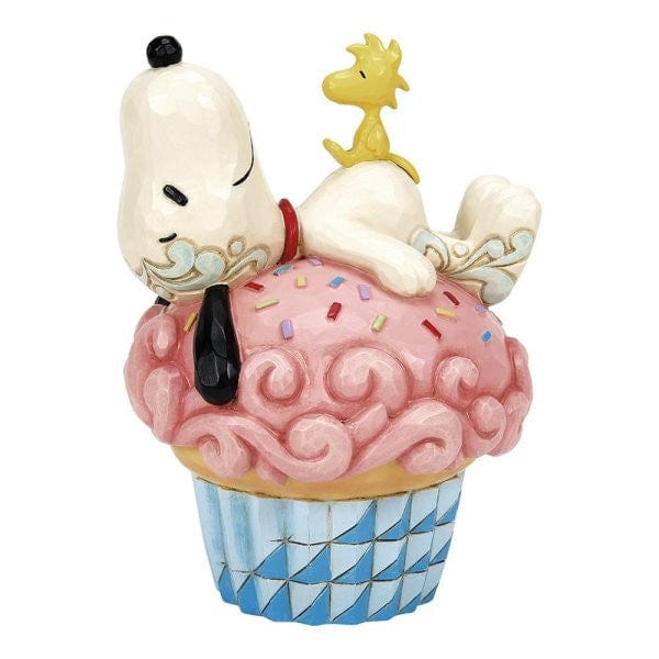 Sprinkle Snooze (Snoopy Laying on Cupcake) Peanuts Figurine By Jim Shore 6016266 - Image 2