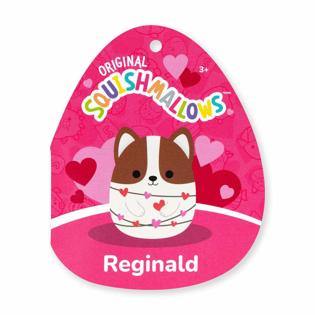 Squishmallows 7.5" Valentines Reginald the Corgi with Heart Strings - Image 5