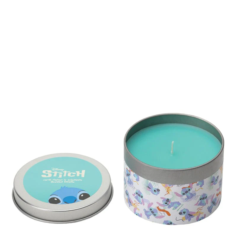 Disney Stitch Coral & Pineapple Tin Candle by Disney Home Fragrance - Image 2