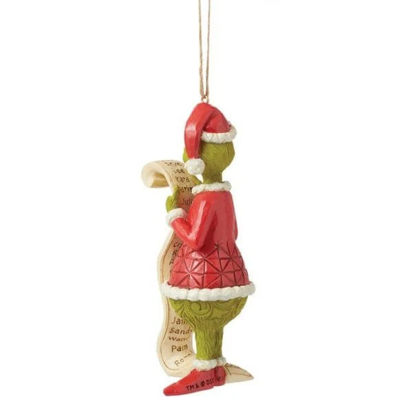 The Grinch 2024 Hanging Ornament By Jim Shore 6015224 - Image 2