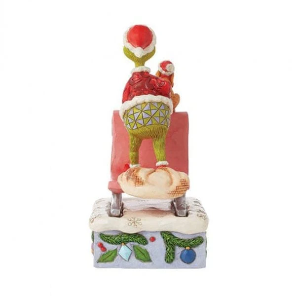 The Grinch and Max On A Sled Figurine By Jim Shore 6015215 - Image 5