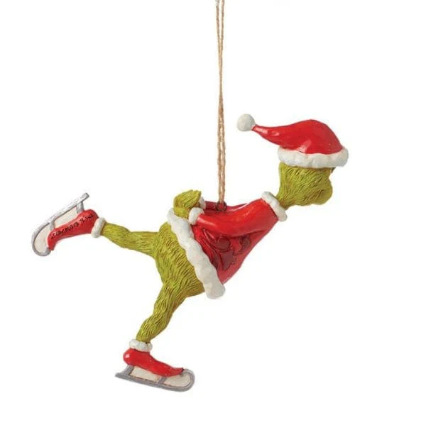 The Grinch Ice Skating Hanging Ornament By Jim Shore 6015225 - Image 3