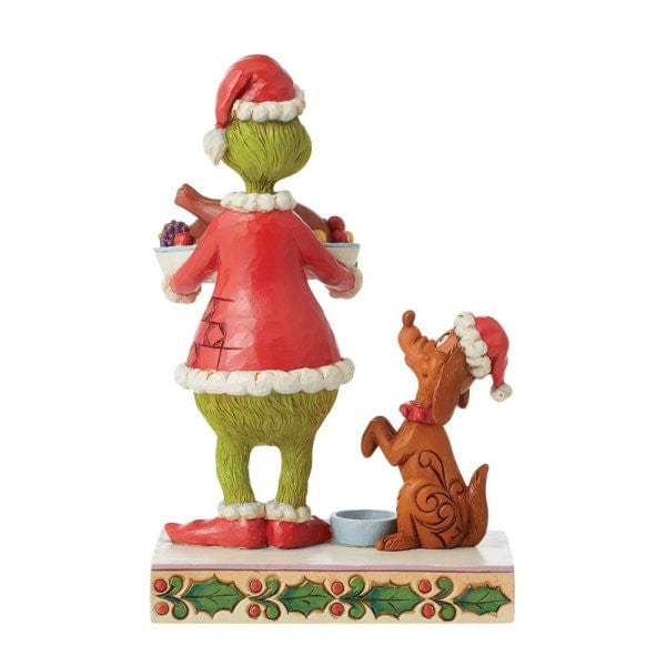 The Grinch with Christmas Dinner Figurine By Jim Shore 6012696 - Image 2