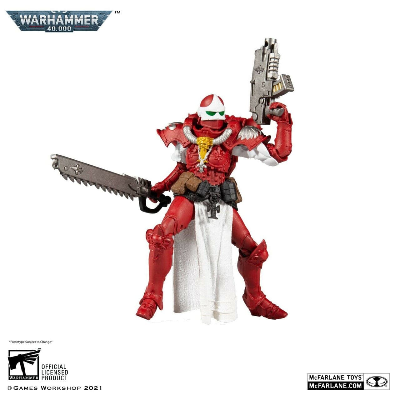 McFarlane Toys Warhammer 40,000 Adepta Sororitas Battle Sister Order of the Bloody Rose Figure - Image 2