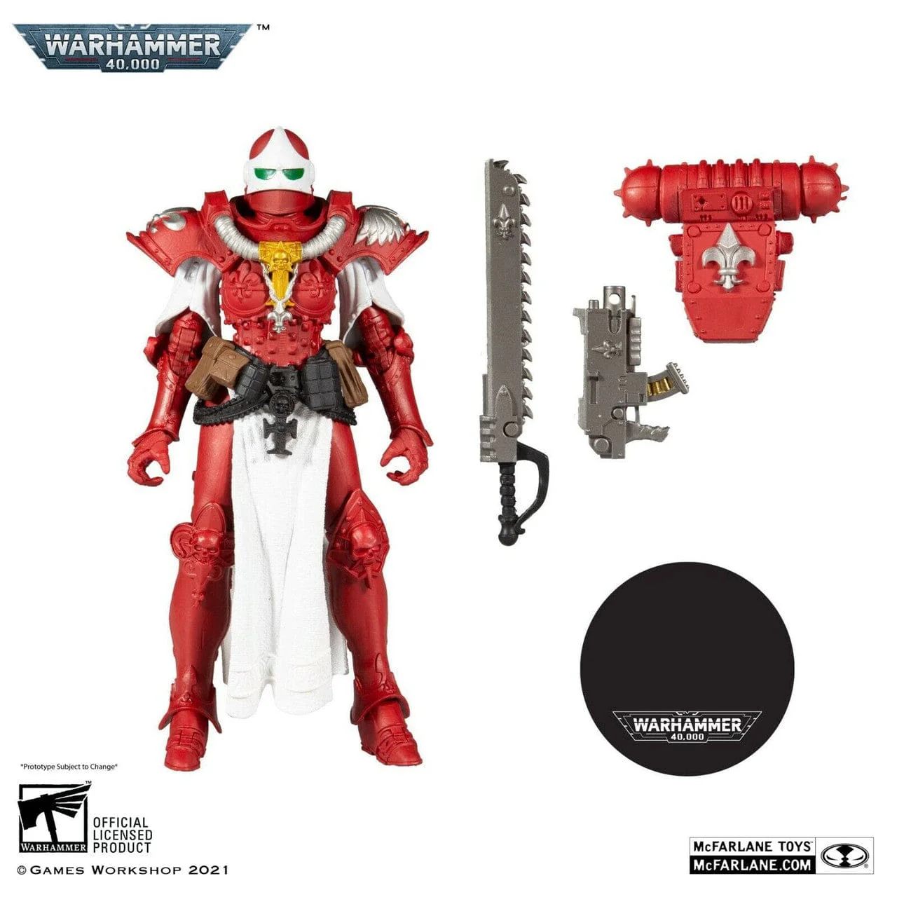 McFarlane Toys Warhammer 40,000 Adepta Sororitas Battle Sister Order of the Bloody Rose Figure - Image 3