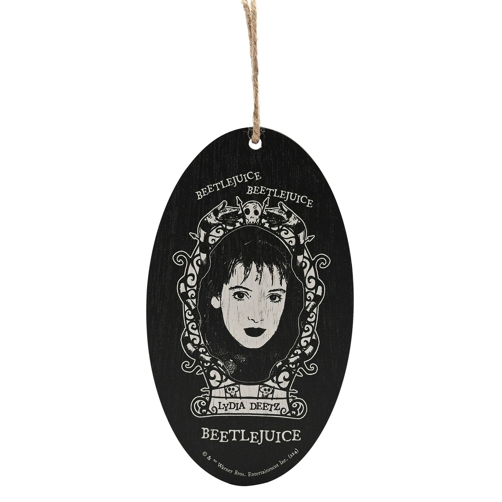 Warner Bros Beetlejuice Oval Hanging Decoration - Lydia Beetlejuice