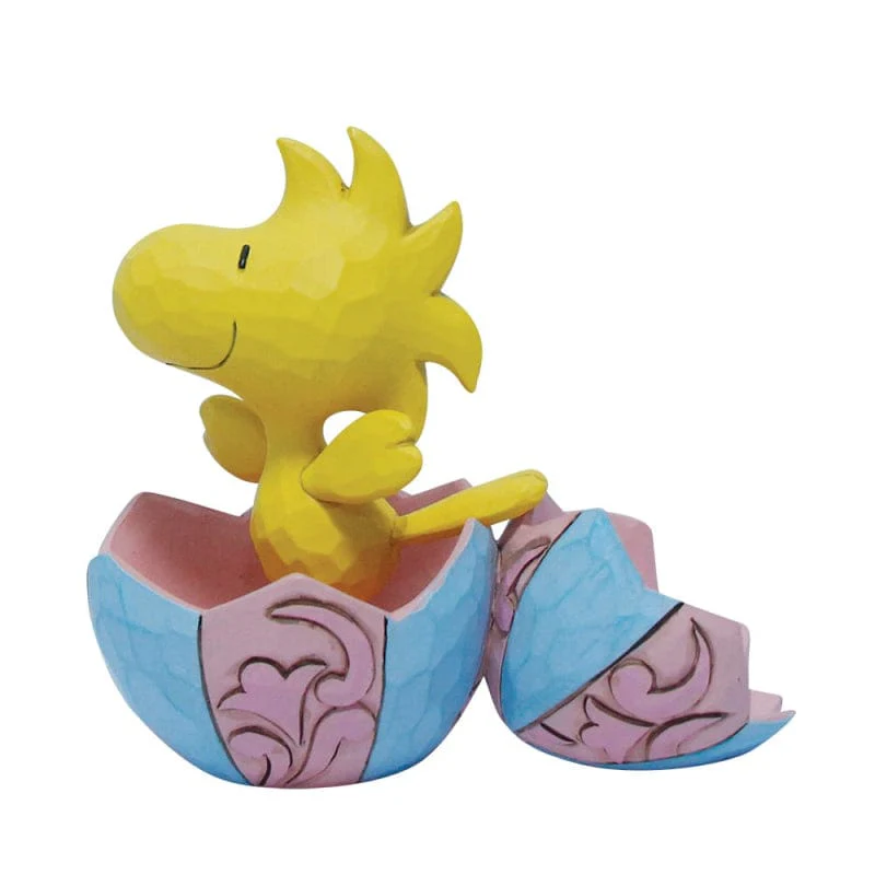 Woodstock Popping out of an Egg Mini Figurine Peanuts By Jim Shore
